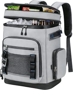 <strong>Backpack</strong> <strong>Cooler</strong>,40 Cans <strong>Cooler</strong> <strong>Backpack</strong> Insulated Waterproof&amp;Leak Proof,Soft <strong>Cooler</strong> Bag with 2 Compartments - Product Image 1