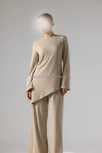 Set di 3 Pezzi Willson: Camicia e Pantaloni in Cotone Elasticizzato, <span class=keywords><strong>Abbigliamento</strong></span> Islamico Elegante per Donne Musulmane, Modesto e <span class=keywords><strong>Chic</strong></span> - Product Image 3