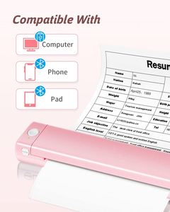 M08f Xách Tay Máy In Không Dây Cho Du Lịch Màu Xanh Răng Máy In Nhiệt Không Mực Nhỏ Nhỏ Máy In Nhỏ Gọn Cho Nhà Và Văn Phòng - Product Image 4