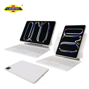 เคสคีย์บอร์ดแบบสัมผัสพร้อมไฟพื้นหลังสำหรับ <span class=keywords><strong>iPad</strong></span> <span class=keywords><strong>Pro</strong></span> 11 นิ้ว <span class=keywords><strong>2022</strong></span> และ <span class=keywords><strong>iPad</strong></span> Air 11 นิ้ว 2026 รุ่นเกาหลีอาหรับ - Product Image 2