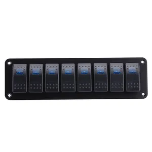 Factory Selling Bus Oplader Stopcontact Dc 12V 24V Marine Boot Rocker 8 Gang Switch Panel Waterdichte Marine schakelaar