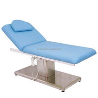 Lit de Beauté Électrique Moderne en Similicuir, Cadre en Acier Inoxydable, Idéal pour Esthéticiennes, Tatoueurs, Usage Cosmétique, Salons de Beauté et Spas - Vente Flash