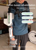 Exosquelette cérébral-machine pour la rééducation fonctionnelle des membres supérieurs, système orthopédique durable, respirant et portable pour hémiplégie