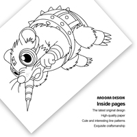 Libro para Colorear de World of Warcraft, el Más Vendido, Diversión para Niños, Libro para Colorear Abstracto con Diseños Alienígenas, Impreso y Personalizado al por Mayor