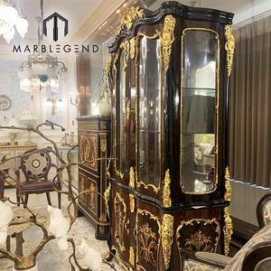 Meuble de salle à manger de luxe pour villa, vitrine à vin classique, armoire de rangement royale, vitrine à vin - Product Image 5