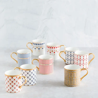 Logo personnalisé Tasses en céramique japonaises Souvenirs de mariage Tasses à café de mode de bureau avec poignée