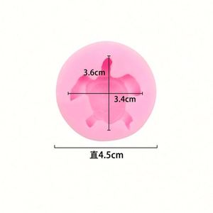 Moule à chocolat en forme de tortue. Moule en silicone pour dentelle sucrée, moule à gâteau 3D en forme de queue de sirène pour fondant OEM/ODM - Product Image 2
