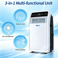 Climatiseur Électrique Portable Tout-en-un 12000 BTU 3-en-1 : Refroidissement, Déshumidification et Télécommande pour Maison, Bureau et Camping-car