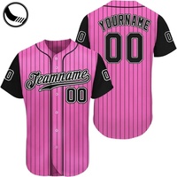 Maillots de baseball personnalisés pour tout-petits, à rayures fines sublimées, vierges et personnalisables