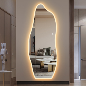 Specchio LED Intelligente con Schermo Touch, Illuminazione IP44, Design Moderno per Hotel, Bagno, Toilette, Forma Irregolare, Elegante - Product Image 3