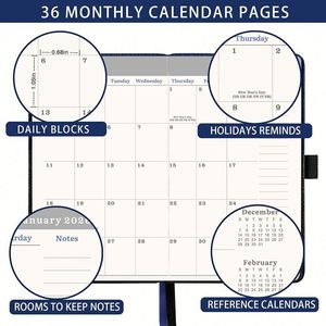 Planificador de Gestión del Tiempo A5 con Espiral, Papel Ecológico, Agenda Anual de 365 Días, Planificador Semanal, Libro de Horarios para Negocios y Oficina, de Alta Calidad, Dorado - Product Image 2
