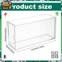 Boîte de rangement multifonctionnelle en acrylique transparent, étui organisateur très vendu pour les jetons de Mahjong américain