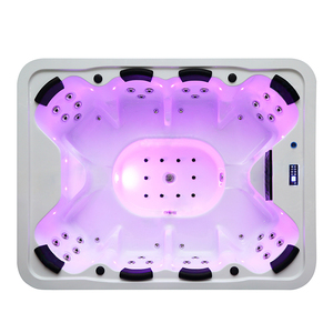 AOWO Jacuzzi <span class=keywords><strong>de</strong></span> Hidromasaje Grande <span class=keywords><strong>para</strong></span> 8-10 Personas, <span class=keywords><strong>Spa</strong></span> Exterior <span class=keywords><strong>de</strong></span> Acrílico <span class=keywords><strong>para</strong></span> Jardín y Uso Comercial - Product Image 6
