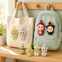 Breloques en PVC personnalisées de la marque HS, motif étoile de dessin animé créatif, pour la décoration de chaussures et de sacs