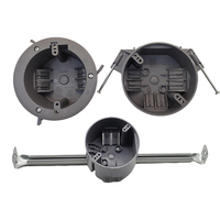 Boîtes de jonction standard américaines résistantes aux intempéries en PVC répertoriées ETL gris ancien travail nouveau travail boîte de plafond boîtes en plastique électriques