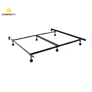 โครงเตียงเหล็กเคลื่อนที่ได้พร้อม<span class=keywords><strong>ล้อ</strong></span> สำหรับโรงเรียน อพาร์ทเมนต์ โรงแรม เฟอร์นิเจอร์ OEM เตียงทันสมัย ขนาดควีนไซส์ เตียงเหล็ก เตียงคู่ - Product Image 3