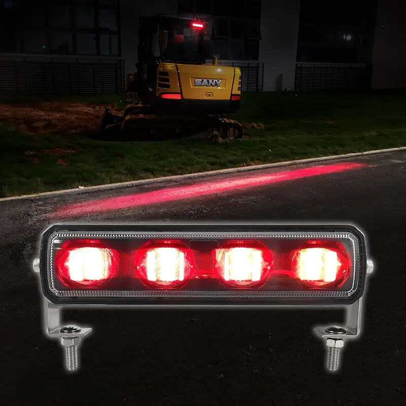 High Power 60W DC 10-110V LED Warning Light Line Beam Forklift Safety Lamp Red Zone LED for Forklift Truck Security Indicator