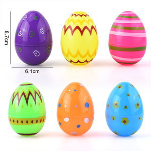 Œufs de Pâques personnalisés en gros, multi-tailles, avec jouets à l'intérieur, coquille d'œuf en plastique, boule colorée DIY, cadeau - Product Image 6