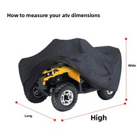 Housse de protection pour quad Joy ATV, imperméable, anti-poussière, résistante aux UV, robuste, toutes saisons, protection solaire, protection contre la chaleur