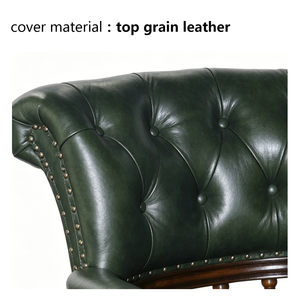 <span class=keywords><strong>Fauteuil</strong></span> <span class=keywords><strong>de</strong></span> <span class=keywords><strong>bureau</strong></span> pivotant en cuir véritable <span class=keywords><strong>de</strong></span> <span class=keywords><strong>style</strong></span> <span class=keywords><strong>Chesterfield</strong></span>, moderne et vintage, réglable, pour <span class=keywords><strong>bureau</strong></span> et salle <span class=keywords><strong>de</strong></span> conférence, <span class=keywords><strong>fauteuil</strong></span> <span class=keywords><strong>de</strong></span> commandant - Product Image 2