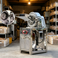 Moulin à marteaux automatique multifonctionnel pour le décorticage du riz avec lames en acier inoxydable 1000-2000W