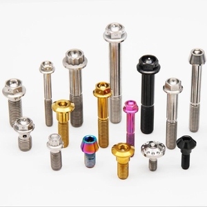 Hoàn thành trong đặc điểm kỹ thuật tất cả các loại mặt bích đầu đầy đủ chủ đề nửa chủ đề đầy màu sắc bu lông hợp kim Titan - Product Image 6