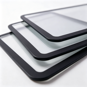 Cadre noir personnalisé OEM, panneau de protection d'écran en PVC acrylique transparent, sérigraphié, avec adhésif PC - Product Image 2