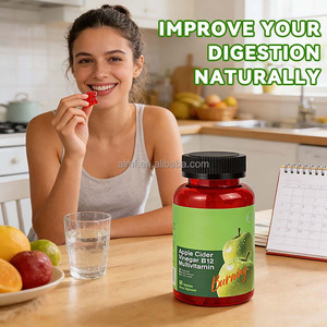 60 Gomitas con Polifenoles Cítricos, Probióticos, L-Carnitina, Apoyo Energético, Digestión, <span class=keywords><strong>Vinagre</strong></span> <span class=keywords><strong>de</strong></span> Sidra <span class=keywords><strong>de</strong></span> <span class=keywords><strong>Manzana</strong></span>, Multivitaminas B12 - Product Image 4
