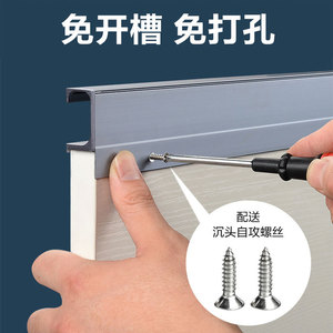 G Type Cabinet Handle <b>28mm</b> High Aluminum Alloy Matte Black Silver Gray Kitchen Drawer Pulls - Product Image 3