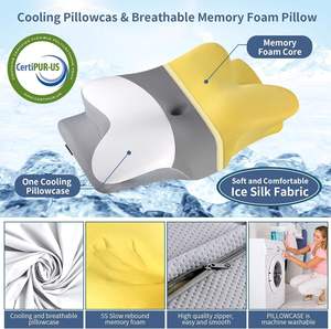 Almohada Cervical para Alivio del Dolor, Ergonómica, Transpirable, en Forma de Mariposa, de Espuma Viscoelástica, Ortopédica, para Dormir de Lado, Boca Arriba o Boca Abajo - Product Image 3