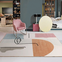 Tapis rectangle intérieur/extérieur rembourré moderne et antidérapant pour animaux de compagnie Tapis en faux cachemire Polyester Maison Chambre Cuisine
