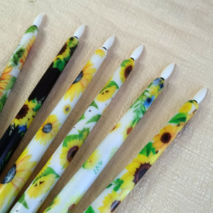 Mộc mạc hướng dương in thiết kế <span class=keywords><strong>LED</strong></span> côn sinh thái nến đèn 3 cái Flameless từ xa nhấp nháy Nhà Bên trang trí nội thất Glow tùy chỉnh OEM ODM - Product Image 5