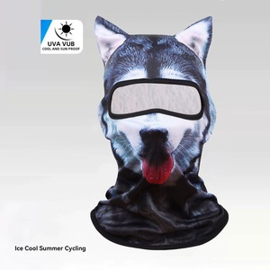 <span class=keywords><strong>Cagoule</strong></span> Motocross Ski Snowboard Motif Animal Mignon 3D Chat – Masque Intégral Couvrant le Visage - Product Image 3