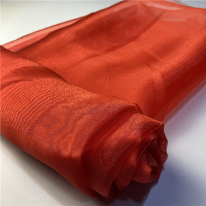 Tela de organza brillante <span class=keywords><strong>para</strong></span> vestido, poliéster, el mejor precio, venta al por mayor de fábrica - Product Image 5