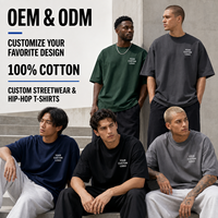 T-shirt en coton unisexe grande taille 300 g/m² couleur unie décontracté confortable été vierge doux respirant oversize streetwear vente en gros