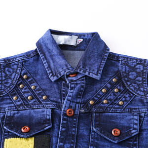 2022 estate vendita calda manica corta bei bambini denim comfort tessuto vestito ragazzi bambini blu denim bambini jeans abbigliamento - Product Image 4