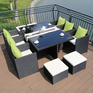 Juego moderno de ocio al aire libre, mesa de té de <span class=keywords><strong>Metal</strong></span> duradera y sombrilla impermeable y resistente al sol para Villa, patio, jardín - Product Image 3