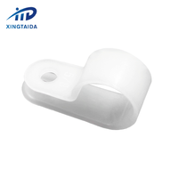 Serre-câble de type R, pince à câble, serre-fil 5/8 pouces, fixation par vis en nylon, attaches pour câbles avec vis pour la gestion des fils
