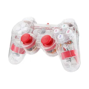 Gaming joypads for PC/USB wired Gamepad joysticks with transparency case and colorful accessories controller