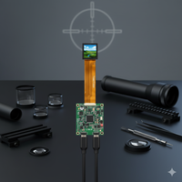 Micro OLED MIPI UXGA 0,5 pouces 1600x1200 4:3 avec carte de commande et mode DP Alt pour VR/AR, vision nocturne/imagerie thermique
