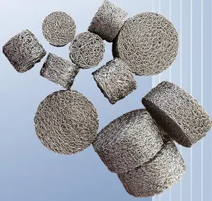 Paslanmaz çelik 304 köpük püskürtücü sıkıştırılmış örme tel örgü filtre
