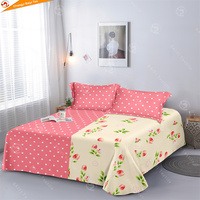 Ensemble de literie de luxe super doux 4 pièces pour lit Queen Size, Full Size et King Size, comprenant housse de couette, drap et couette (Ropa De Cama)