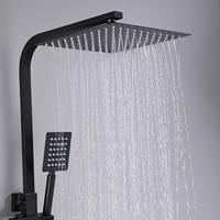 Ensemble de robinets muraux en acier inoxydable chromé pour salle de bain, avec douches pluie et jets cascade – Vente en gros