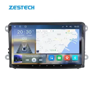 ZESTECH Factory 8667 8 Core 8GB+128GB IPS Car Video For VW universal Super slim Cooling fan Car DVD Player