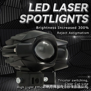 QideWin Motorcycle Spotlight 12V LED 6000K IP67 Universal Fit External Headlight - Product Image 4