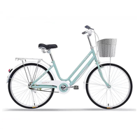 Bicicleta clásica de ciudad para mujer y hombre, 26 pulgadas, personalizada, vintage, para compartir bicicleta, para adulto, OEM, 2022
