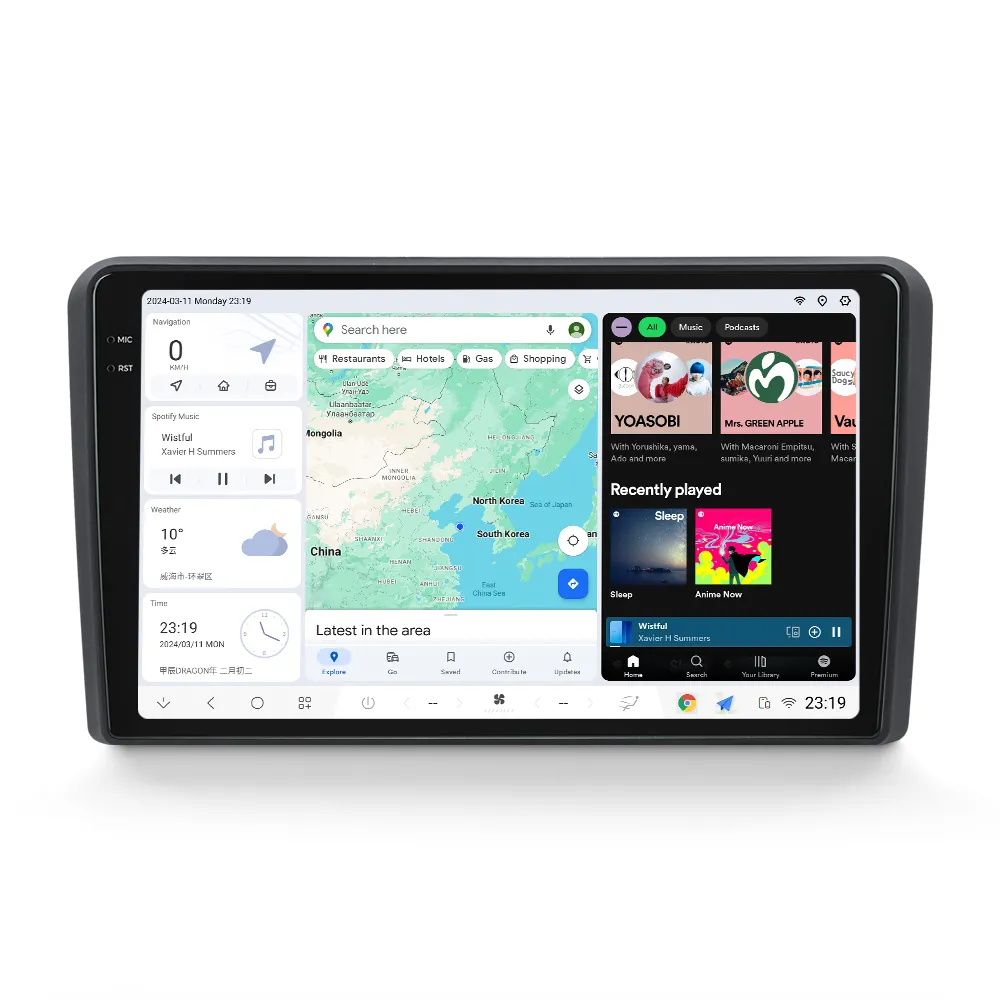 DUDU7 Navegação inteligente para carro android 13 12 + 512GB Pure, Audi A3 2003 2004 2005 2006 2007 2008-2013 A7870-888 GPS de banda dupla