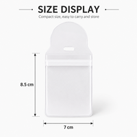 Sacs refermables en PVC transparent avec fermeture à rabat pour le rangement et l'organisation de bijoux, fournitures d'emballage pour petites entreprises, vente en gros