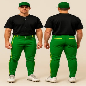 Fabricant de pantalons de baseball personnalisés par sublimation OEM - Vêtements de sport professionnels entièrement teints - Product Image 1