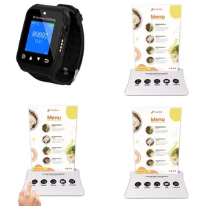 Service Calling Pager Waiter Call Button Wireless Buzzer Call System Waiter Watch For Restaurant And Coffer Shop